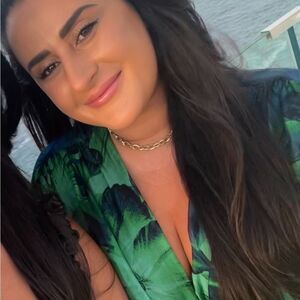 Gold link necklace